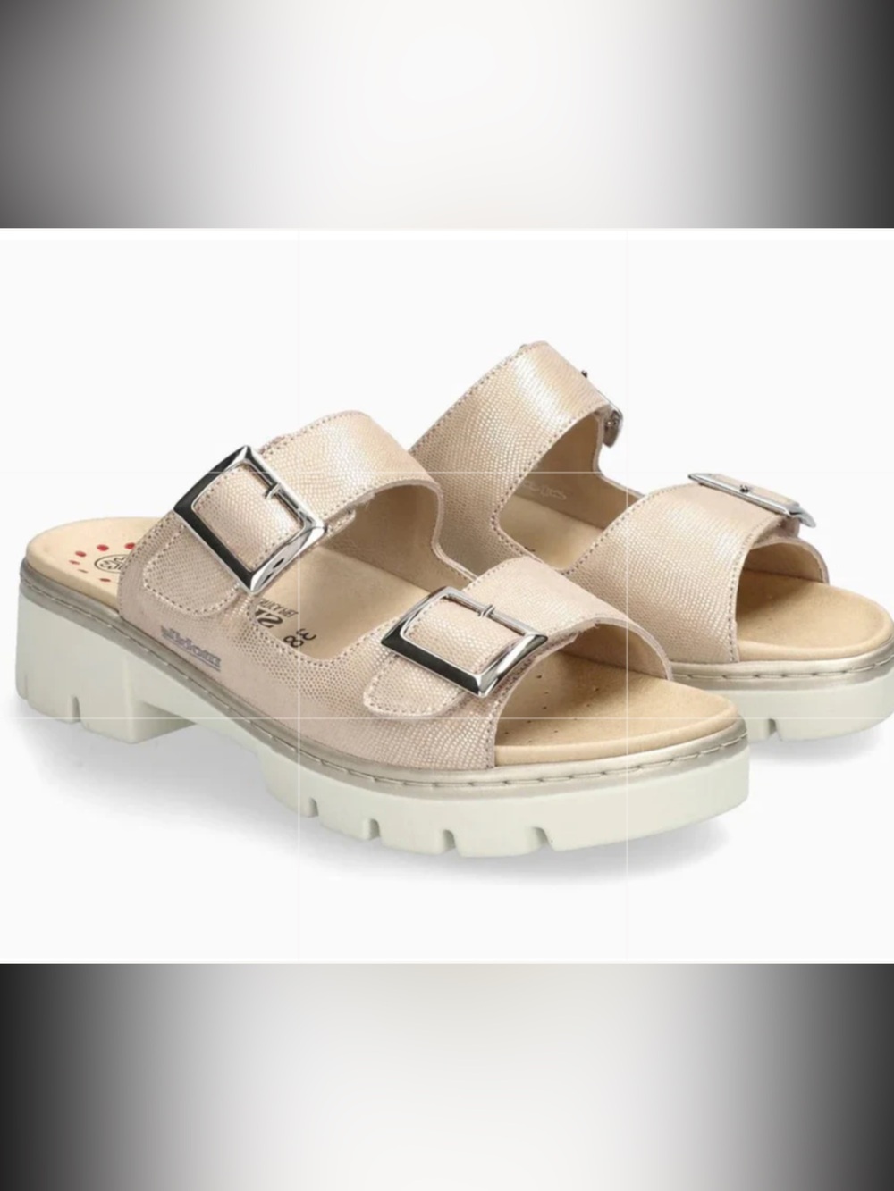 Mephisto Mobils Alba Platinum Artesia Sandals